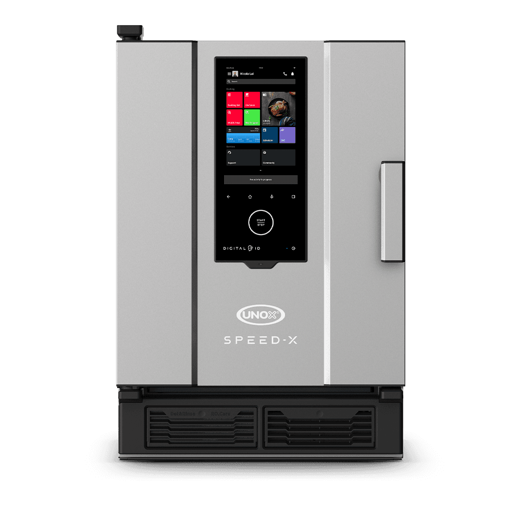 5 o 10 bandejas GN 2/3 (COMBI) Render horno mixto rápido profesional UNOX SPEED-X™ XAPA-0523-EXRS-ET.