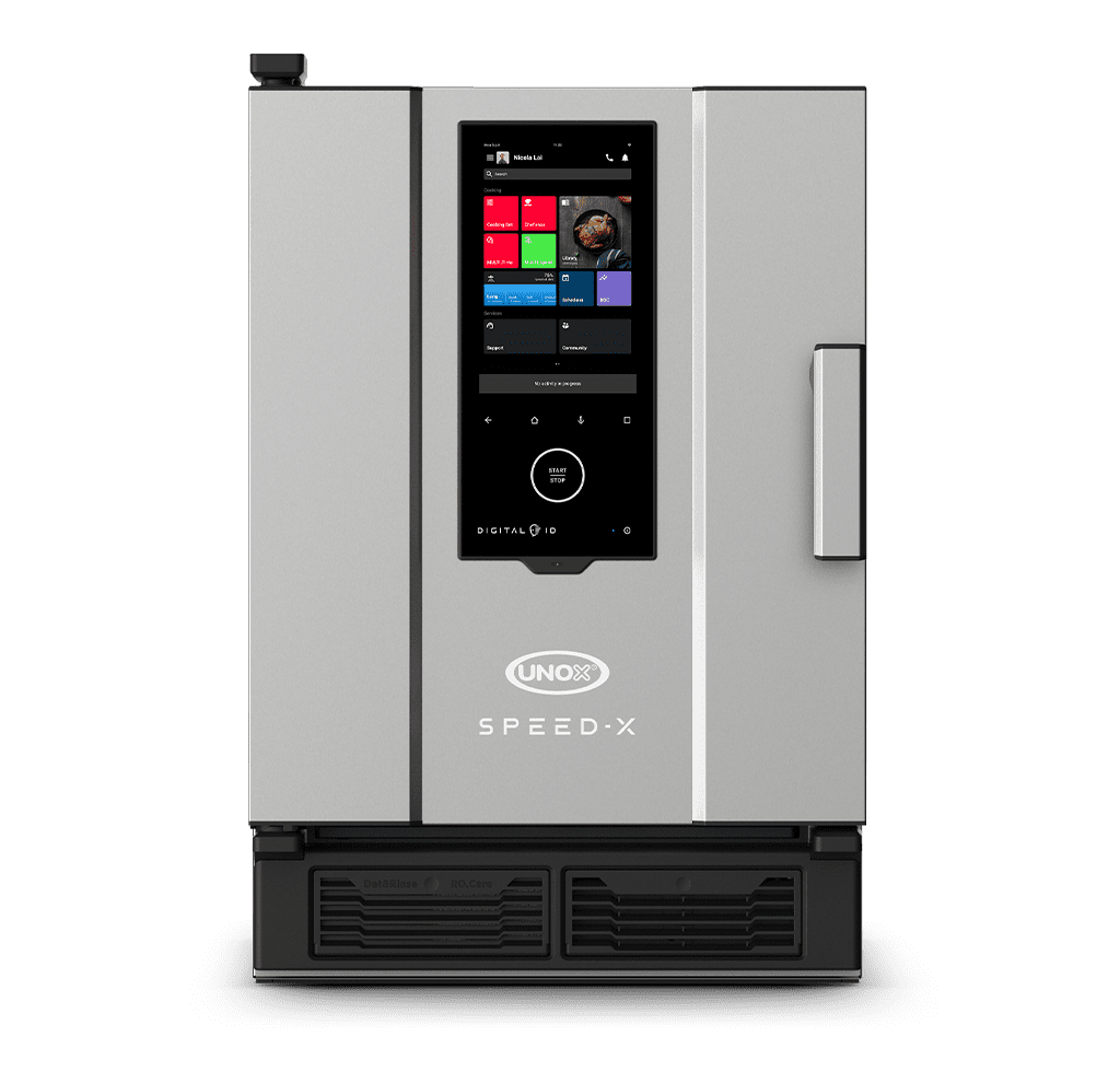 5 o 10 bandejas GN 2/3 (COMBI) Render horno mixto rápido profesional UNOX SPEED-X™ XEPA-0523-EXRS.