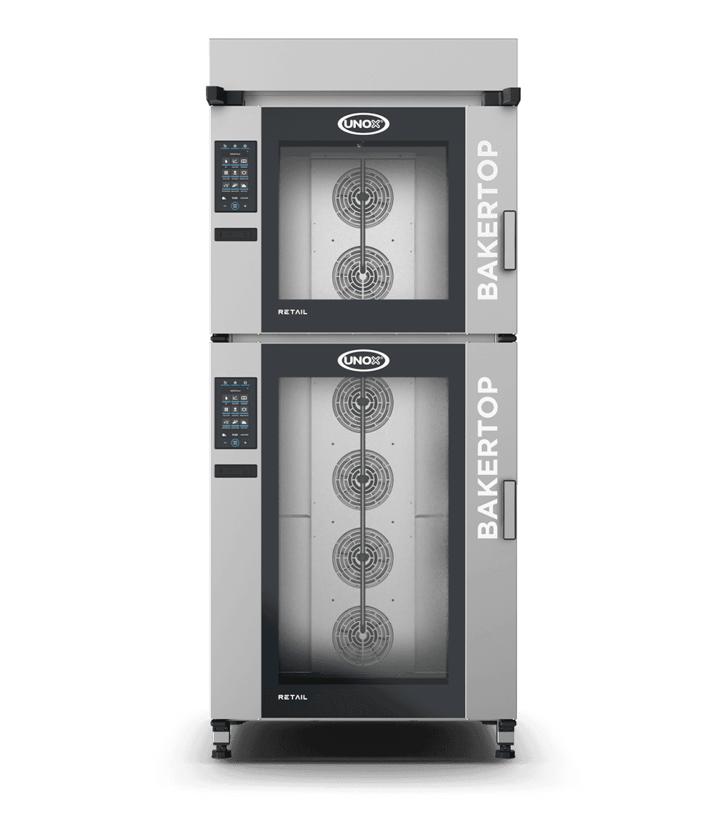 18 bandejas 600x400 Render del horno profesional para panificación en tienda BAKERTOP RETAIL XETC-18EU-YPRMA.