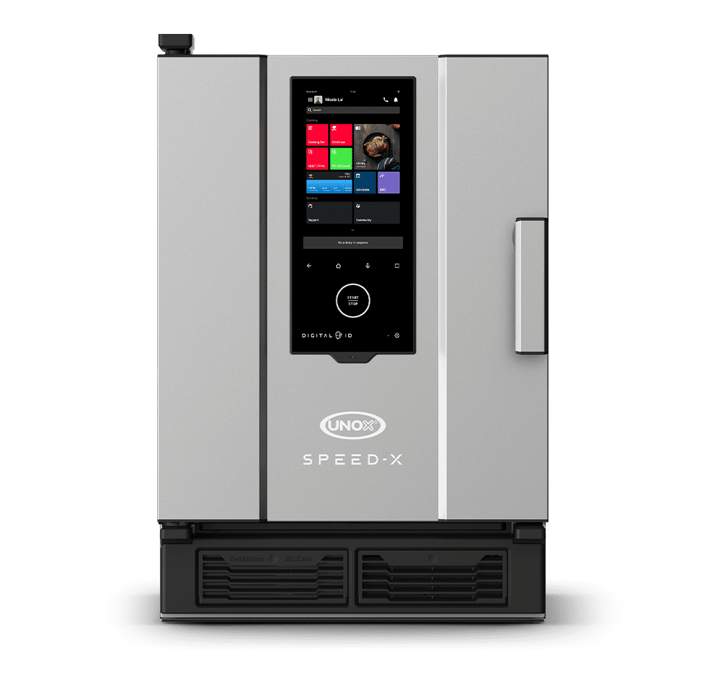 5 oder 10 Bleche GN 2/3 (COMBI) Render des professionellen UNOX SPEED-X™ Speed-Kombiofens XEPA-0523-EXRN.