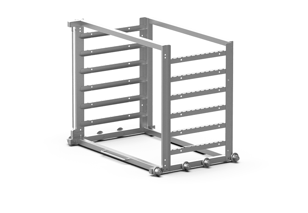 Unox Permite o carregamento e a extração rápida das bandejas, reduzindo o tempo de abertura da porta. XWDBA-0611.