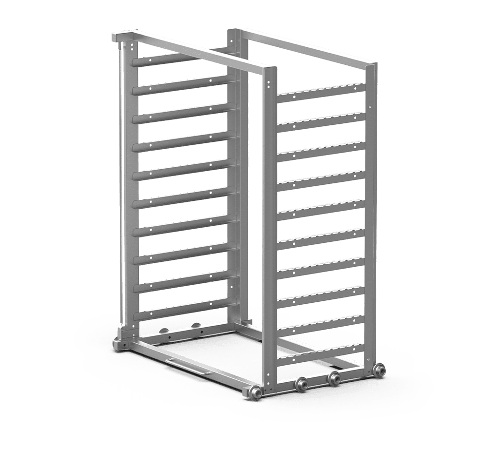 Unox Permite o carregamento e a extração rápida das bandejas, reduzindo o tempo de abertura da porta. XWDBA-1011.