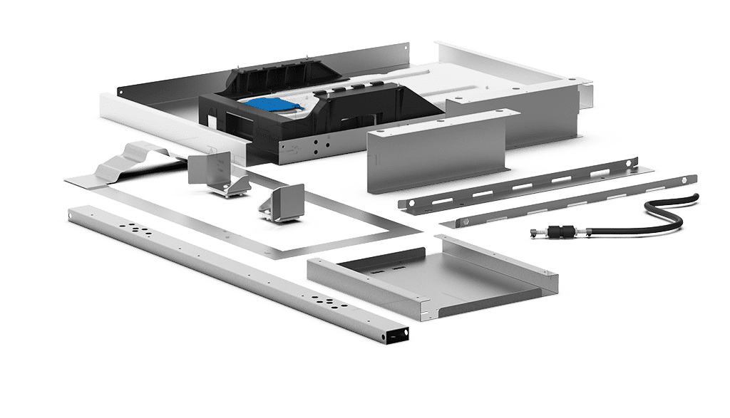 Unox Permite o acoplamento seguro do trolley ao stand XWVYC-CR11.