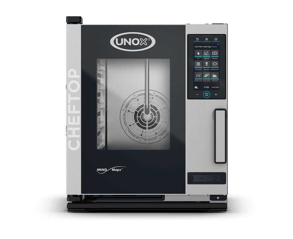5 vsuvů GN 1/1 Obrázek profesionální konvektomat UNOX CHEFTOP MIND.Maps™ PLUS XECC-0513-EPRM.