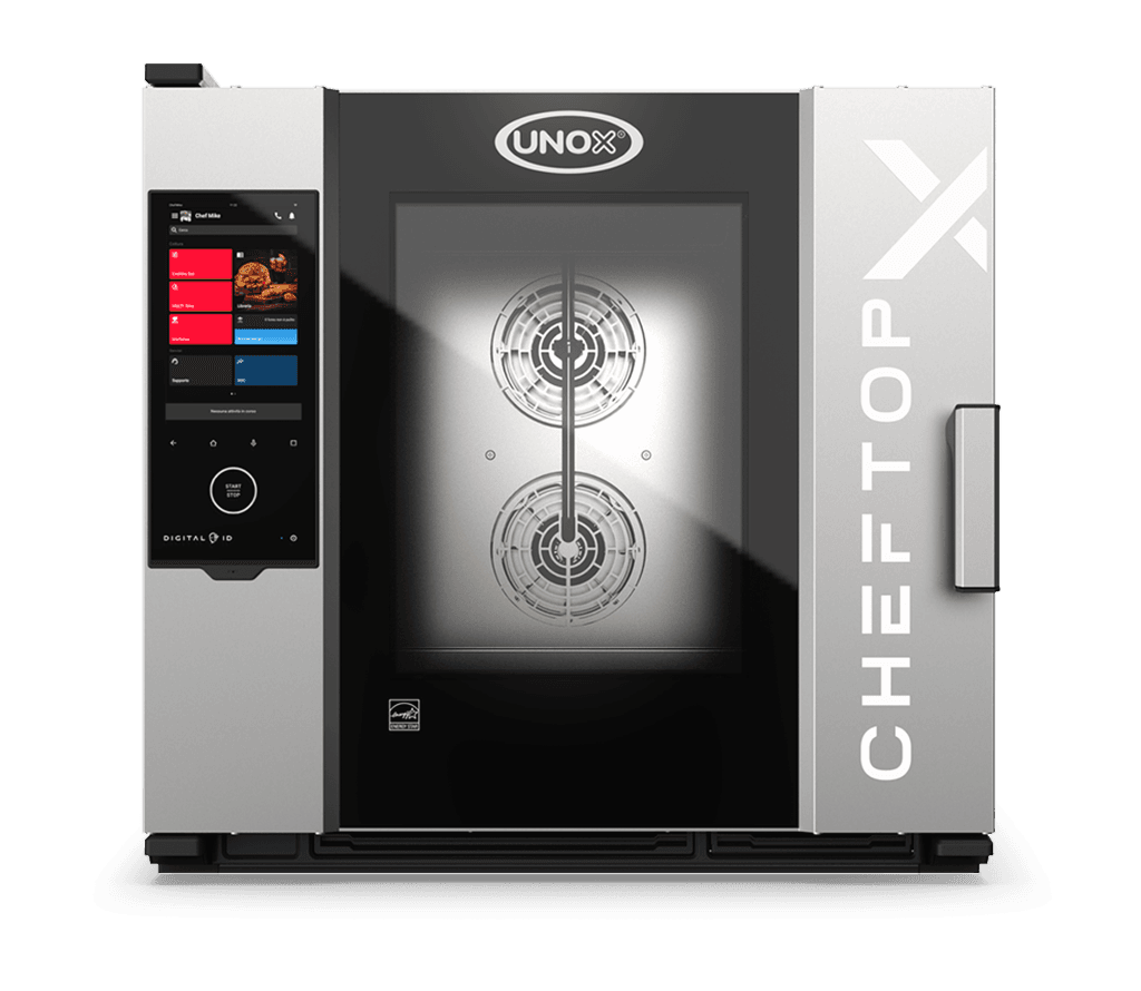 6 vsuvů GN 2/1 Obrázek profesionální kombinovaný konvektomat  UNOX CHEFTOP-X™ XEDA-0621-EXRS-PO.