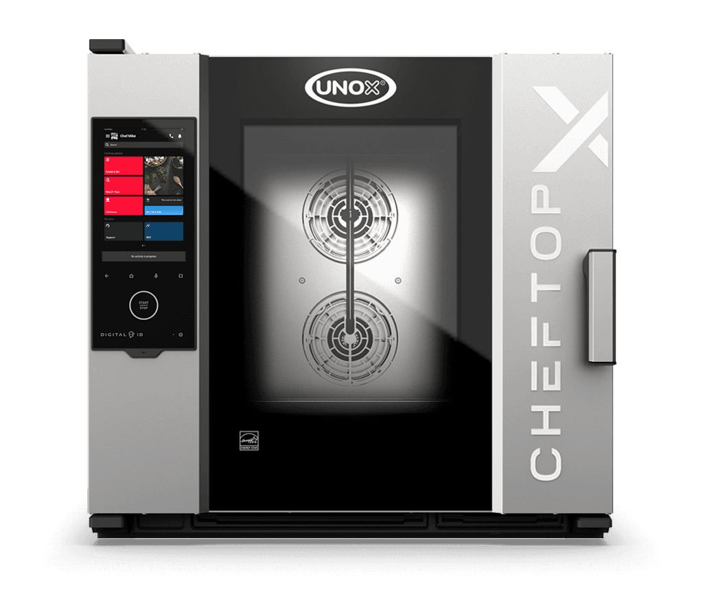 6 vsuvů GN 2/1 Obrázek profesionální kombinovaný konvektomat  UNOX CHEFTOP-X™ XEDA-0621-GXRS-ET.
