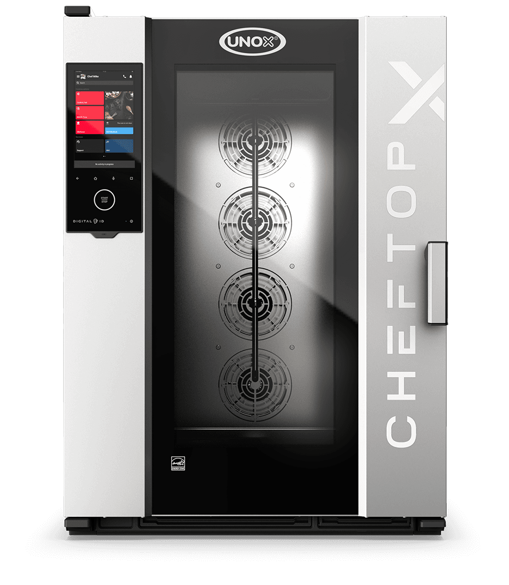 10 vsuvů GN 2/1 Obrázek profesionální kombinovaný konvektomat  UNOX CHEFTOP-X™ XEDA-1021-GXRS.