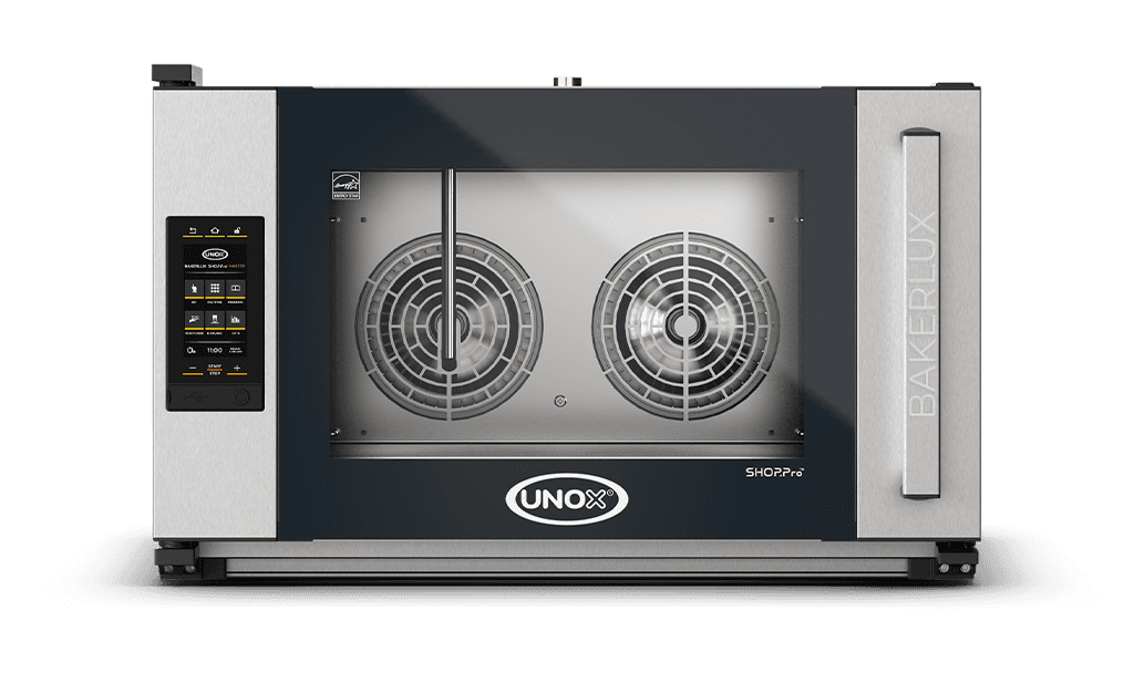4 vsuvů 600x400 Obrázek profesionální konvekční pec s přivlhčením  UNOX BAKERLUX SHOP.Pro™ MASTER XEFR-04EU-EMRV-MT.