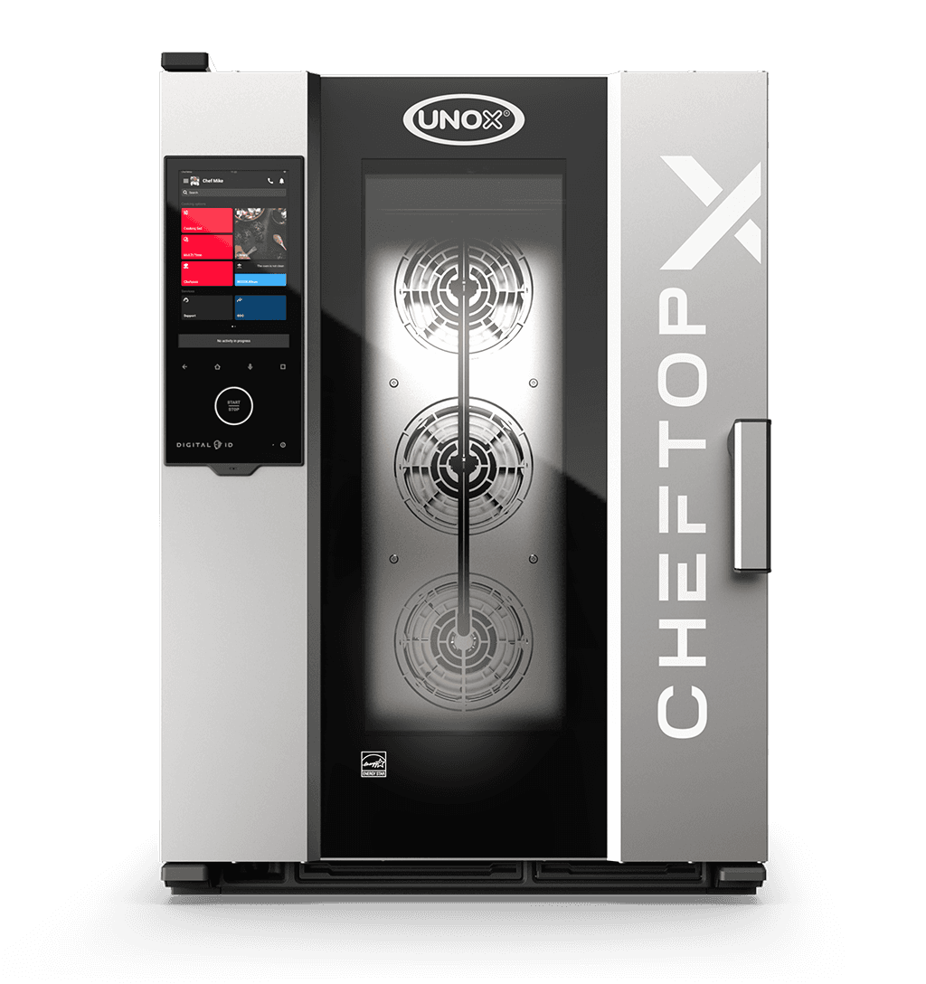 10 trays GN 1/1 Render of UNOX CHEFTOP-X™ commercial combi oven XEDA-1011-EXRS-ET.