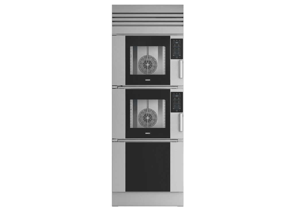 4 + 4 trays GN 1/1 Render of UNOX CHEFTOP MIND.Maps™ PLUS commercial combi oven XEVH-5511-EPRM-HP.