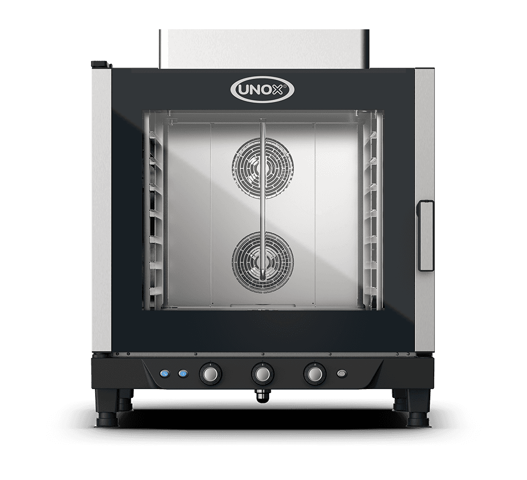 7 trays GN 1/1 Render of UNOX CHEFLUX™ commercial convection with humidity oven XV513G.