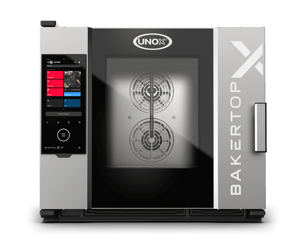 5 trays 600x400 Render van de UNOX BAKERTOP-X™ professionele combi oven XELA-05EU-EXRS.