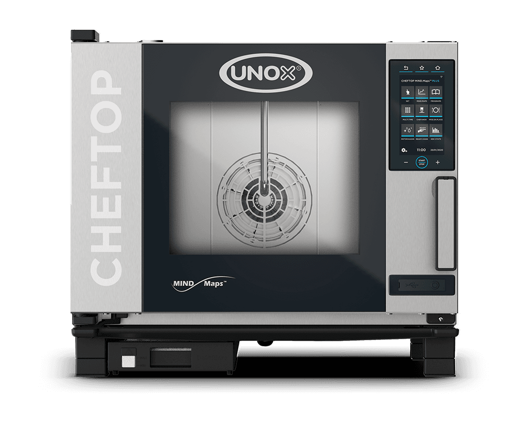 5 trays GN 1/1 Render van de UNOX CHEFTOP MIND.Maps™ PLUS professionele combi oven XEVC-0511-GPRM-MS.
