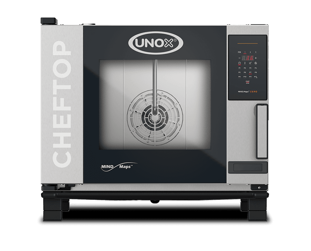 5 trays GN 1/1 Render van de UNOX CHEFTOP MIND.Maps™ ZERO professionele convectie oven met vochtigheid XEVC-0511-EZRM-LP.