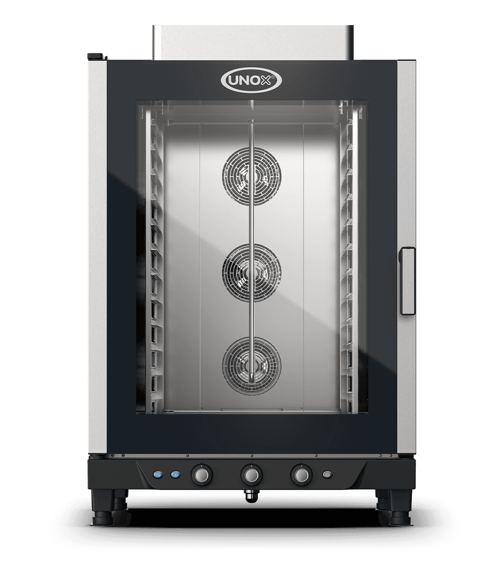 12 trays GN 1/1 Render van de UNOX CHEFLUX™ professionele convectie oven met vochtigheid XV813G.