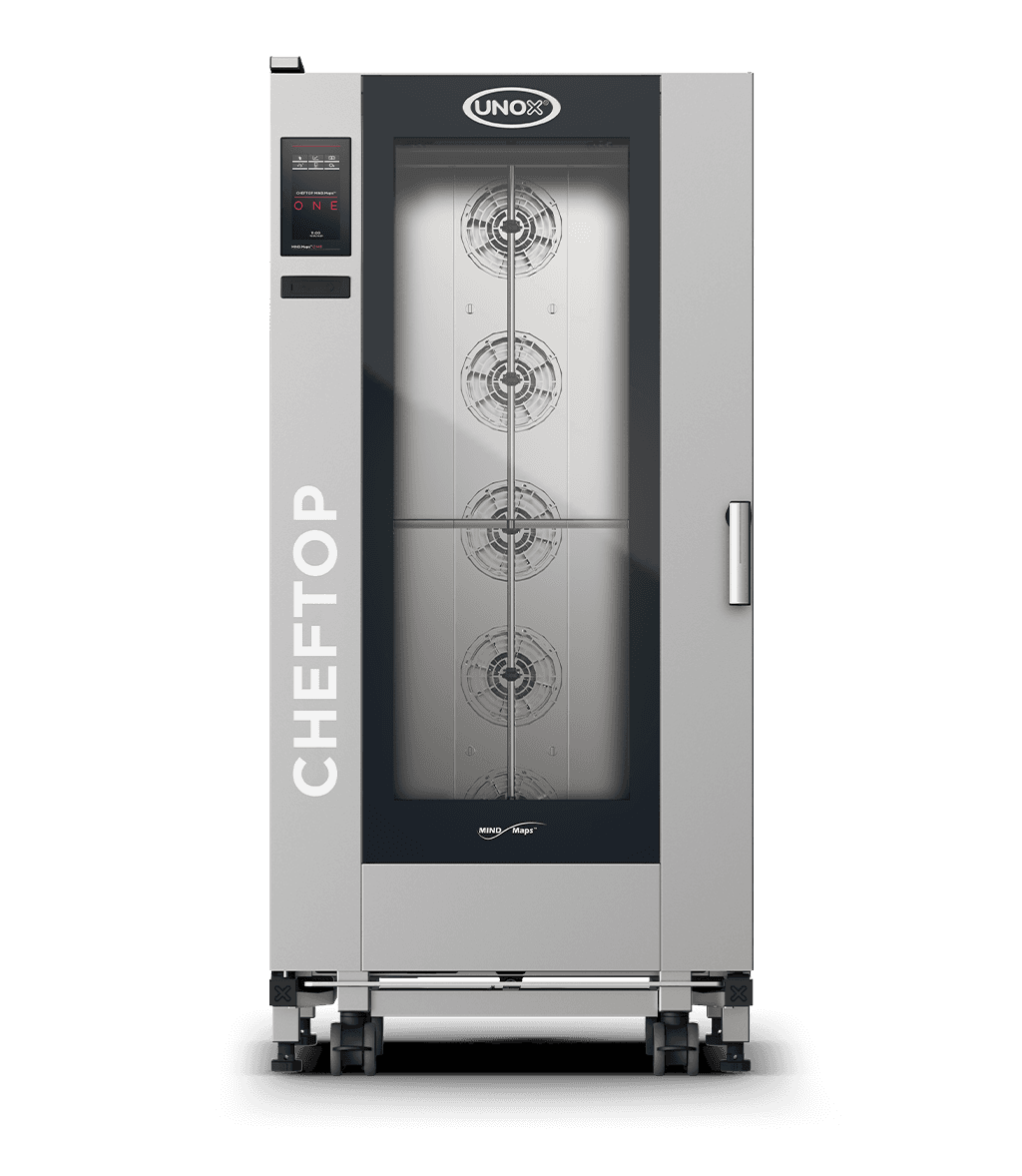 20 trays GN 1/1 Render van de UNOX CHEFTOP MIND.Maps™ BIG ONE professionele trolley combi oven XEVL-2011-E1RS.