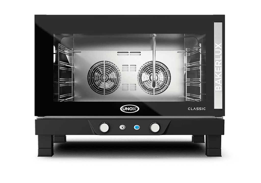 4 Bleche 600x400 Render des kommerziellen BAKERLUX CLASSIC™ Konvektomaten mit Luftfeuchtigkeitszugabe XENA-04EU-EARV.