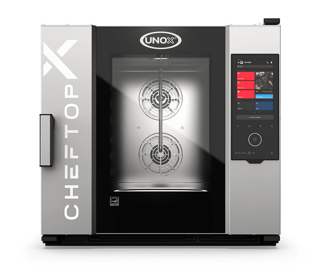 6 tepsili GN 2/1 UNOX CHEFTOP-X™ ticari kombi fırın görüntüsü XEDA-0621-EXLS-ET.