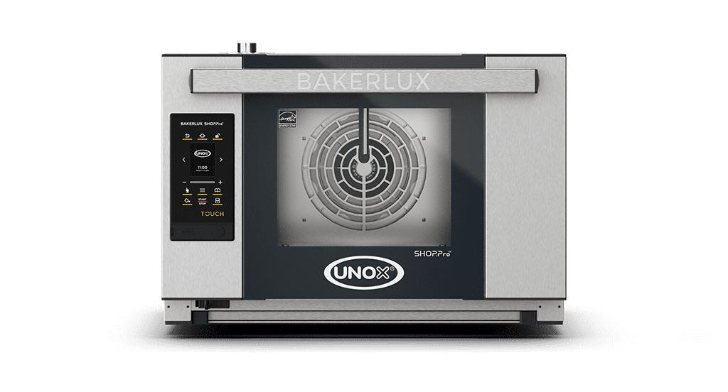 3 tepsili 460x330 UNOX BAKERLUX SHOP.Pro™ TOUCH ticari nem kontrollü konveksiyon fırını görüntüsü XEFR-03HS-ETDV.