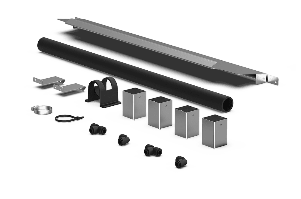Unox It includes all the necessary parts for the correct installation of two stacked electric ovens. XC646.