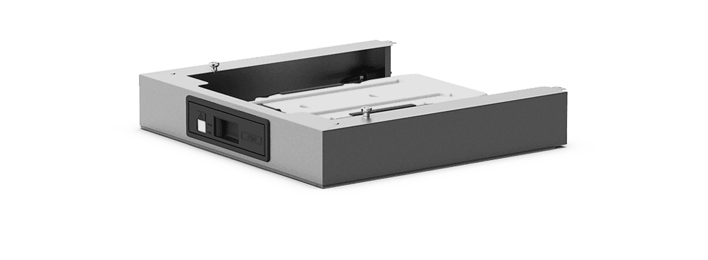 Unox Water tank for oven positioned on counter. 4 liters capacity. XHC020.