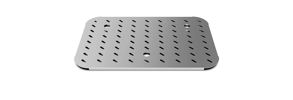 Unox Perforated steel shelf for storing foods that need to remain separate from their liquids. TG113.