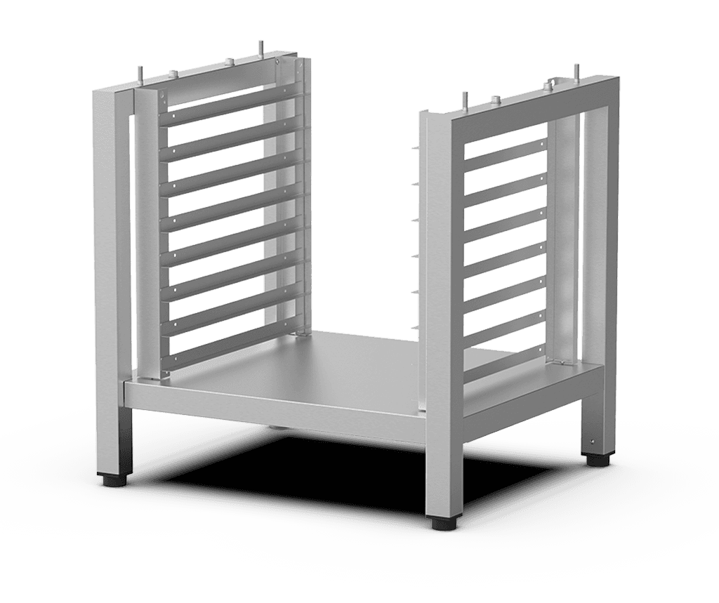 Unox De multifunctionele steun is ideaal om bakplaten veilig op te bergen en uw oven op de perfecte hoogte te plaatsen om te werken. XEERC-0811-H.