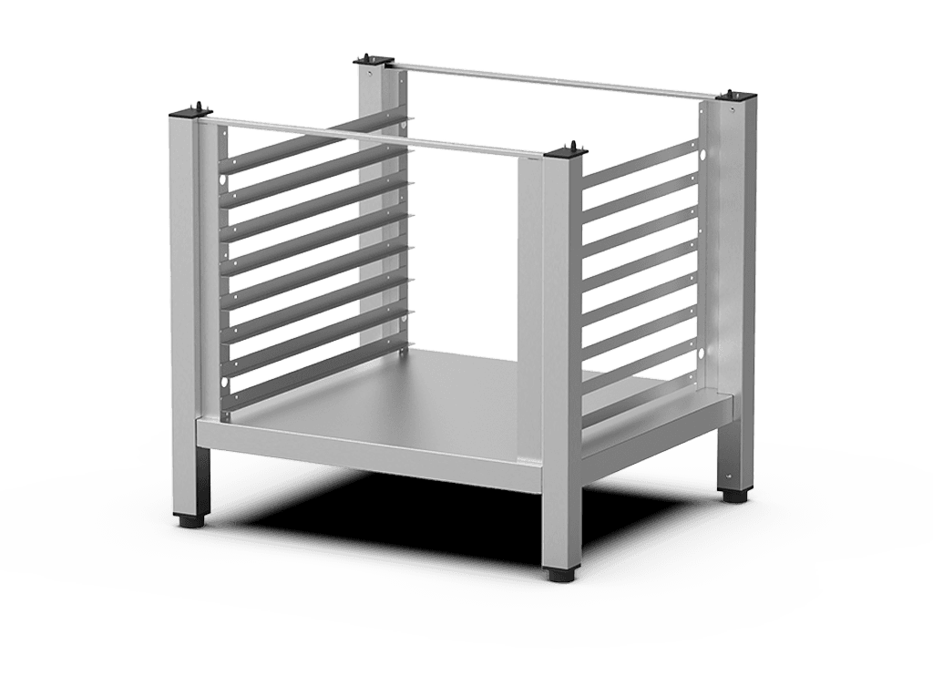 Unox De multifunctionele steun is ideaal om bakplaten veilig op te bergen en uw oven op de perfecte hoogte te plaatsen om te werken. XEKRT-08EU-H.