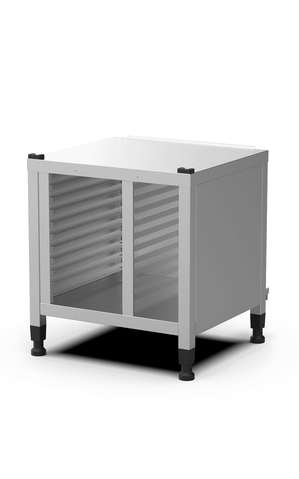 Unox De multifunctionele steun is ideaal om bakplaten veilig op te bergen en uw oven op de perfecte hoogte te plaatsen om te werken. XWDMA-1011-U.