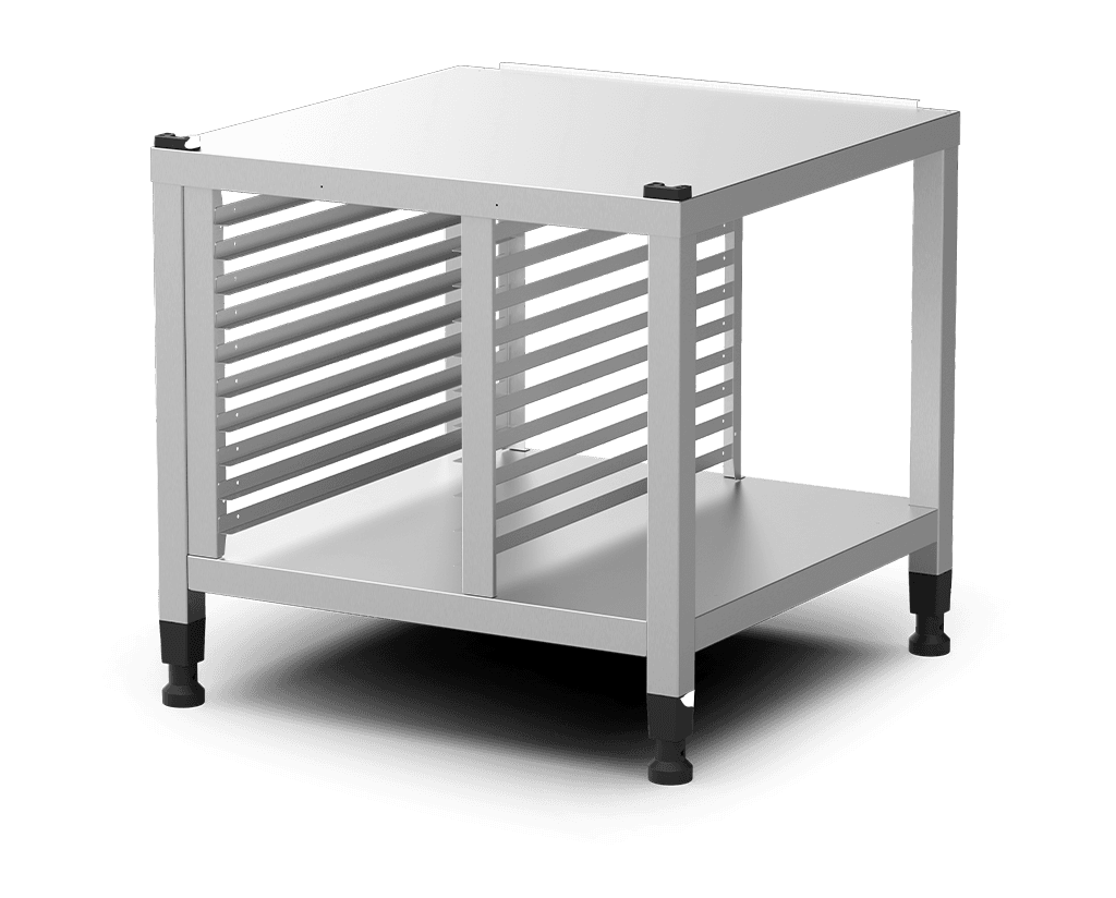 Unox De multifunctionele steun is ideaal om bakplaten veilig op te bergen en uw oven op de perfecte hoogte te plaatsen om te werken. XWLRA-10EF-U.