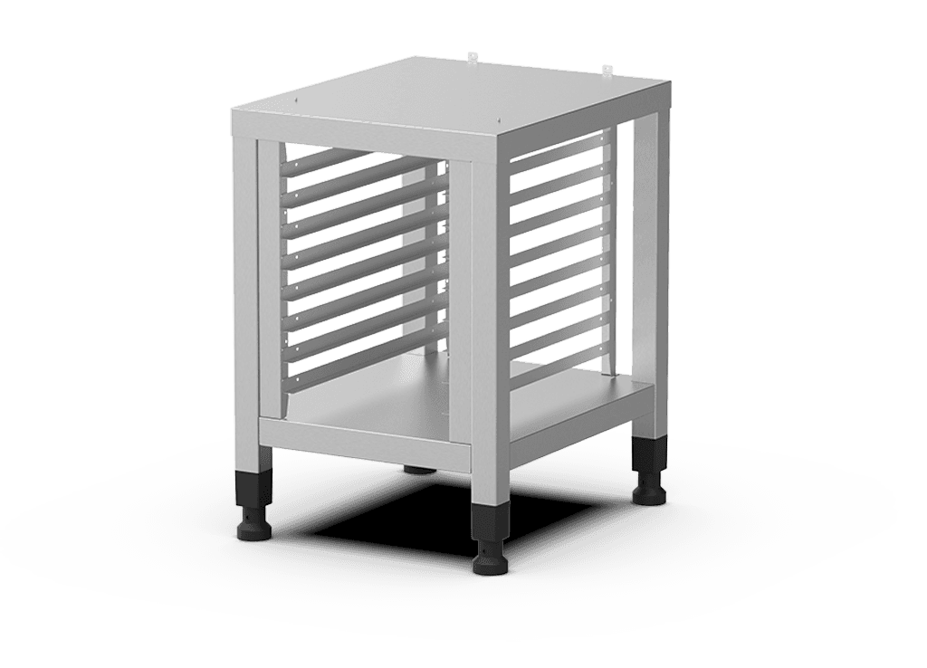 Unox De multifunctionele steun is ideaal om bakplaten veilig op te bergen en uw oven op de perfecte hoogte te plaatsen om te werken. XWPRA-0823-H.