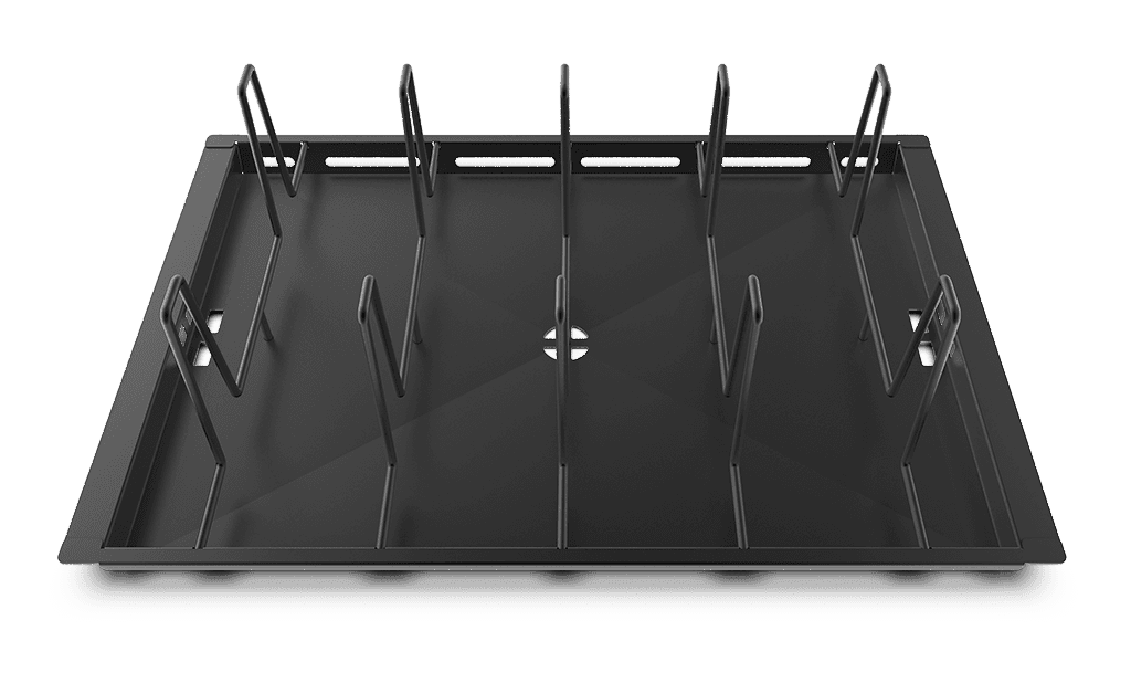 POLLO.BLACK unox commercial tray for roasting and braising 600x400 GRP430.