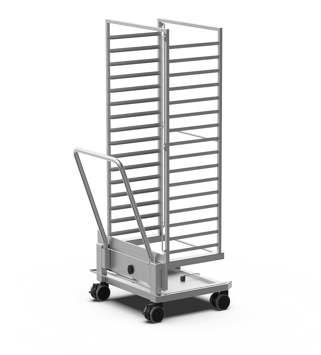 Unox Tray-holder trolley made of corrosion-resistant AISI 316L steel. XEBTL-16EU.