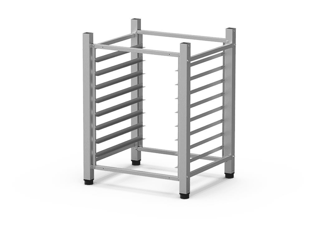 Unox The multifunctional support ideal for storing trays safely and place your oven at the perfect height to work. XR130.