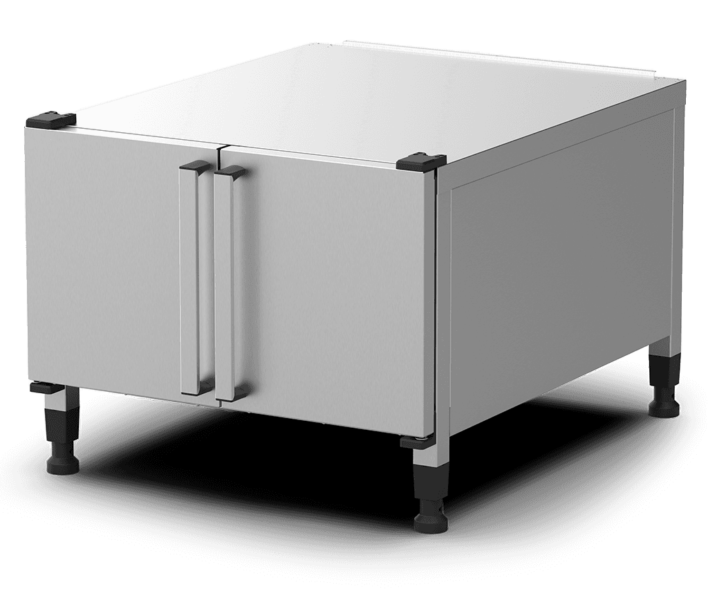 Unox Equipped with a tray-holding compartment and free space for the storage of material. XWDEA-0621-H.