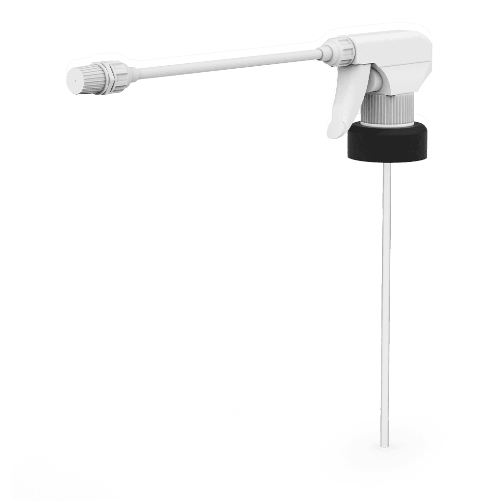 Unox Trigger sprayer compatible with DET&Rinse™ ULTRAPLUS detergent bottles that allows to disperse the liquid and clean cooking chambers. Its nozzle can be adjusted to create a fine spray or jet stream for dispensing detergent. It can be reused endless times. XHC036.