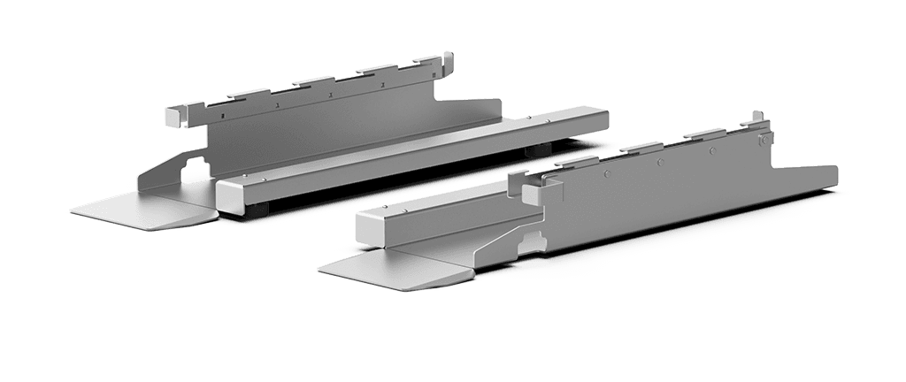 Unox This compensates for an inclination between the kitchen floor and the oven (up to 2%) and enables the trolley rack to be positioned correctly and safely inside the oven. XUC164.