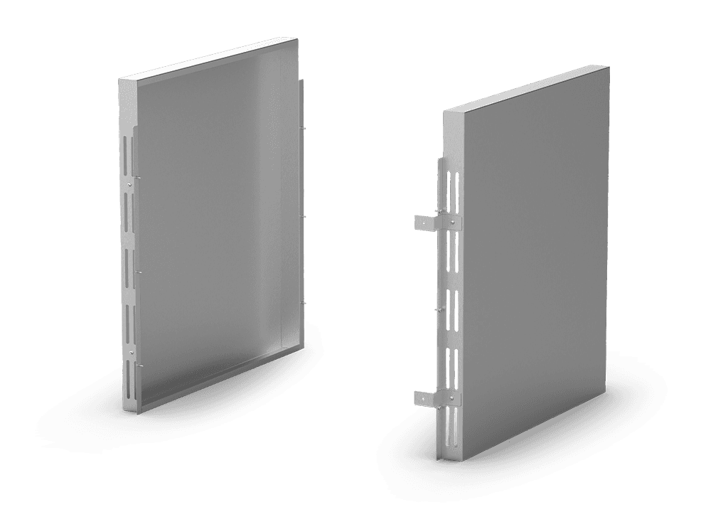 Unox Suitable for both sides of the oven. It makes it possible to reduce the distance between the oven and other heat sources (fryers, pasta cookers, stoves, etc.) to a minimum. XUC273.