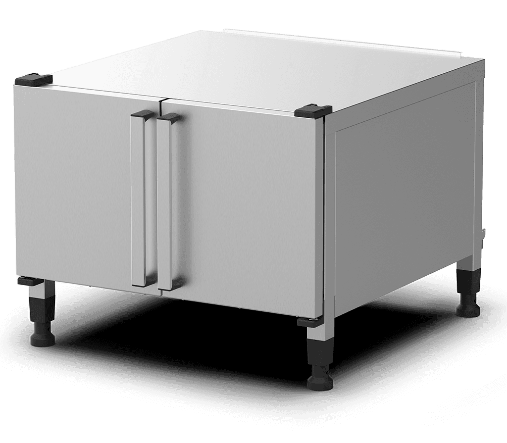 Unox Equipped with a tray-holding compartment and free space for the storage of material. XWLEA-06EF-H.