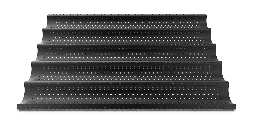 FORO.BAGUETTE.BLACK unox commercial tray for bakery and pastry 600x400 TG435.