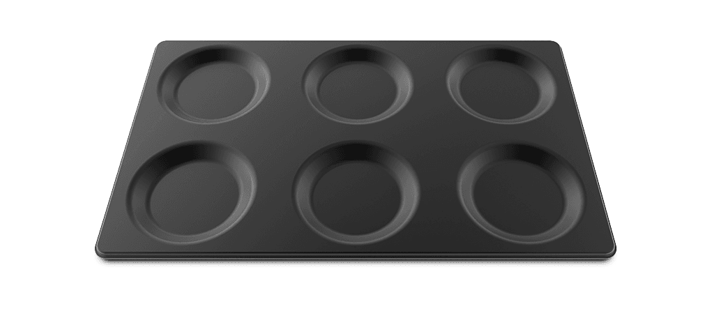 EGGS 6x2 unox commercial tray for frying and eggs GN 1/1, GN 2/1 TG935.